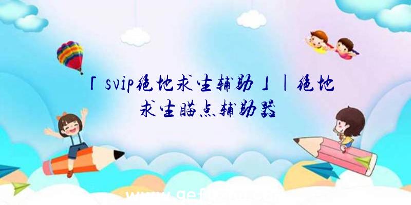 「svip绝地求生辅助」|绝地求生瞄点辅助器